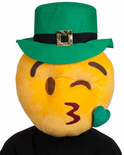 Plush Head St Patricks Kissy Face 1295 1 Plush Head St Patricks Kissy Face 1295