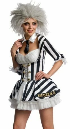 Beetlejuice Women Secret Wishes Costume Fancy Dress 880617