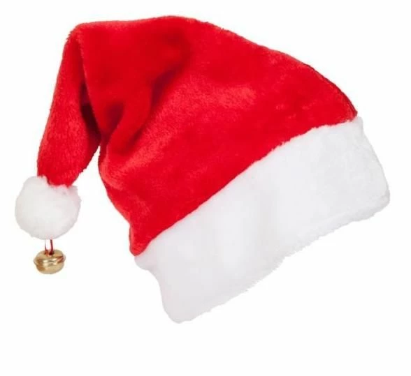 Deluxe Santa Hat With Bell XM-4610 1 Deluxe Santa Hat With Bell XM-4610
