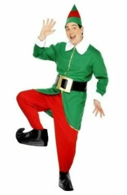 Elf Costume Green And Red 30741