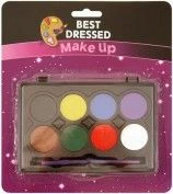 Face Paint Set Of 8 Assorted Colours Henbrandt Value Pack