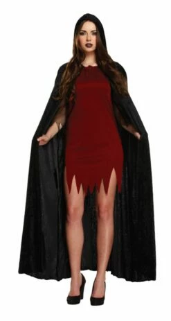 Adult Black Velvet Devil Cape Best Dressed V38 682