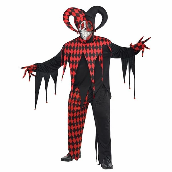 Krazed Jester Adults Costume 844205-55 1 Krazed Jester Adults Costume 844205-55