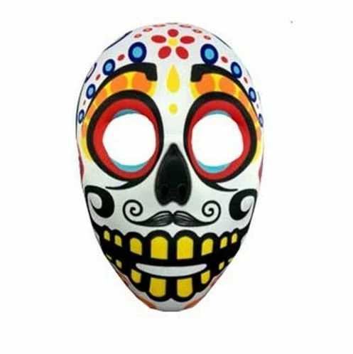 Mask Day Of The Dead White Adult V36 684 1 Mask Day Of The Dead White Adult V36 684