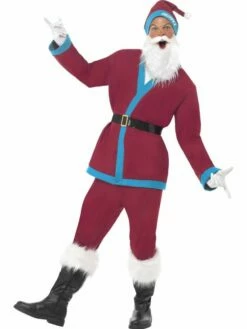 Smiffy's Supporters Santa Costume Claret 22671